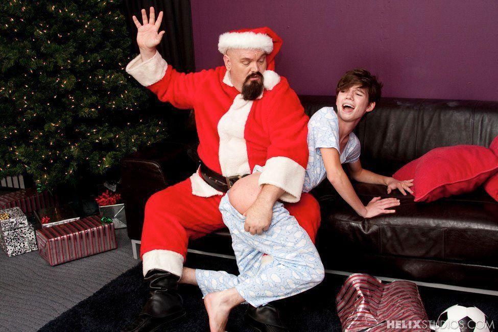 Santa spanking