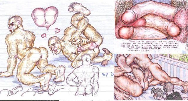 Amateur Interracial Xxx Drawn Art - Gay porno drawings . 