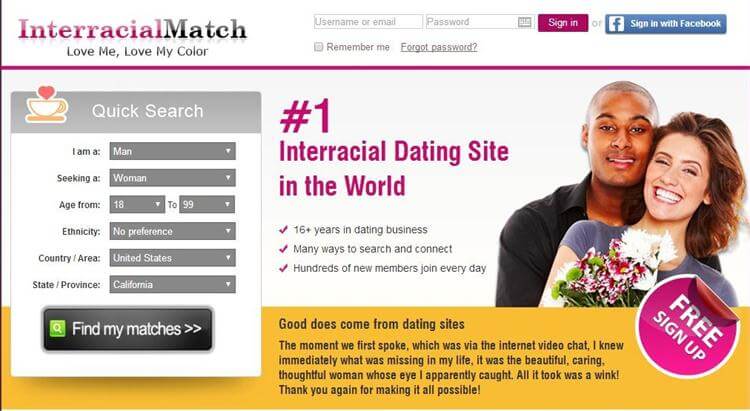 Interracial match online