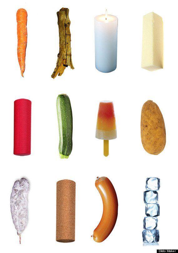 Everyday objects used as dildo