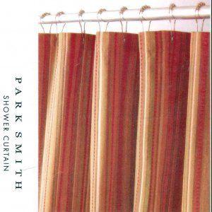 Cartier reccomend Red striped shower curtain