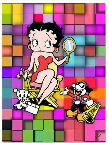 Adult betty boop button