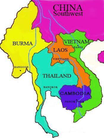 Asian peninsula of indochina