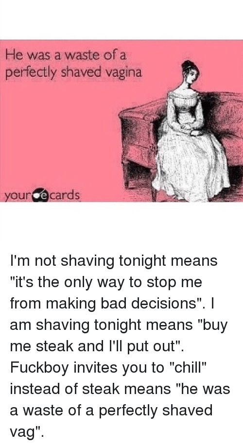 Girlfriend shaved my cunt