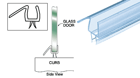 Black W. reccomend Frameless shower door extruded bottom wipe