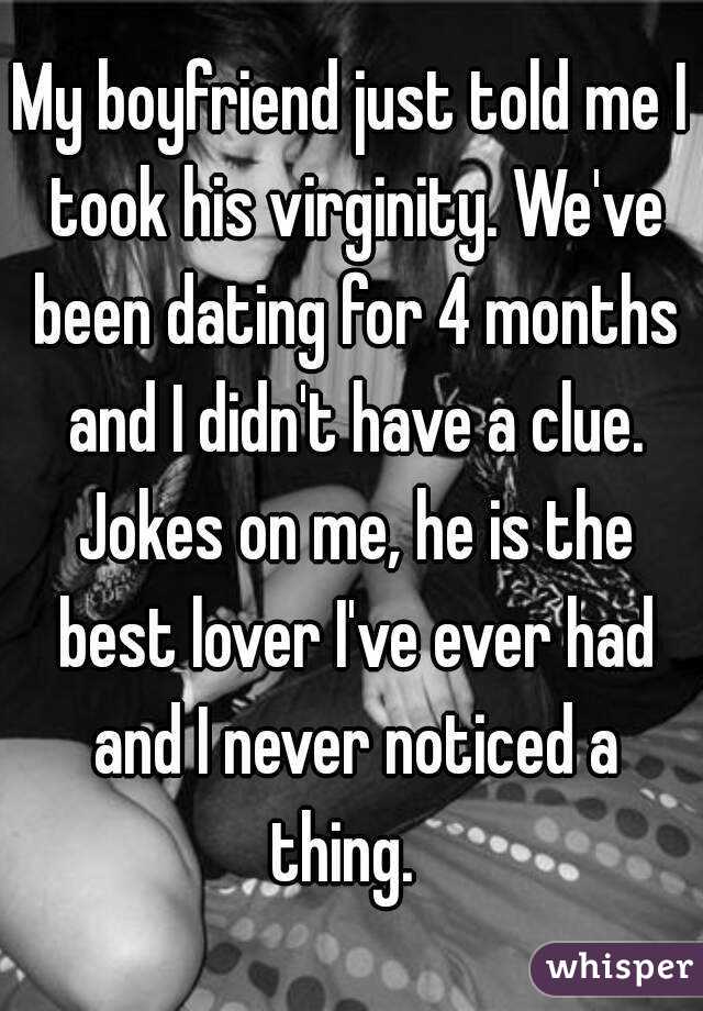 Took his virginity
