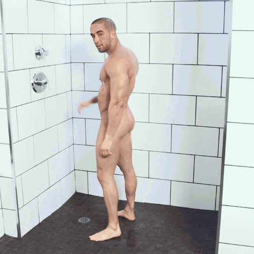 Gay hunks in the shower
