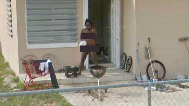 Google street view naked images