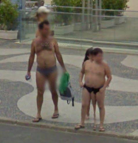 Google street maps bikini