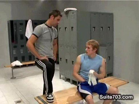Big cock student forces coach sucking shower