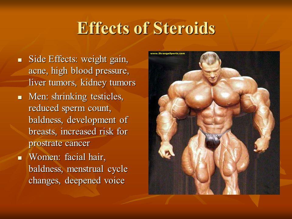 Steriods and sperm count