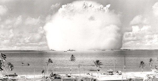 Bikini atoll bomb testing