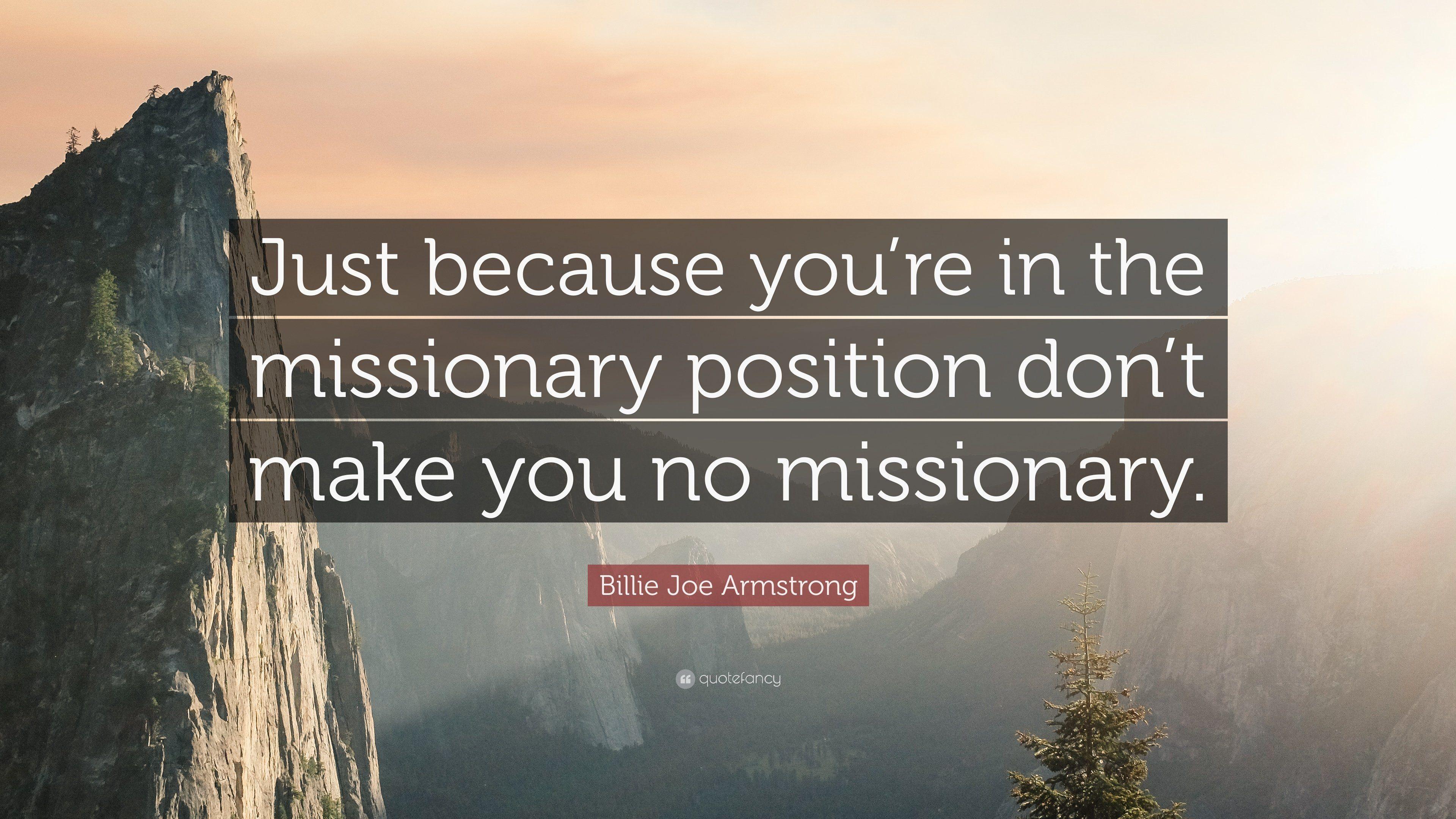 best of Position you Missionary