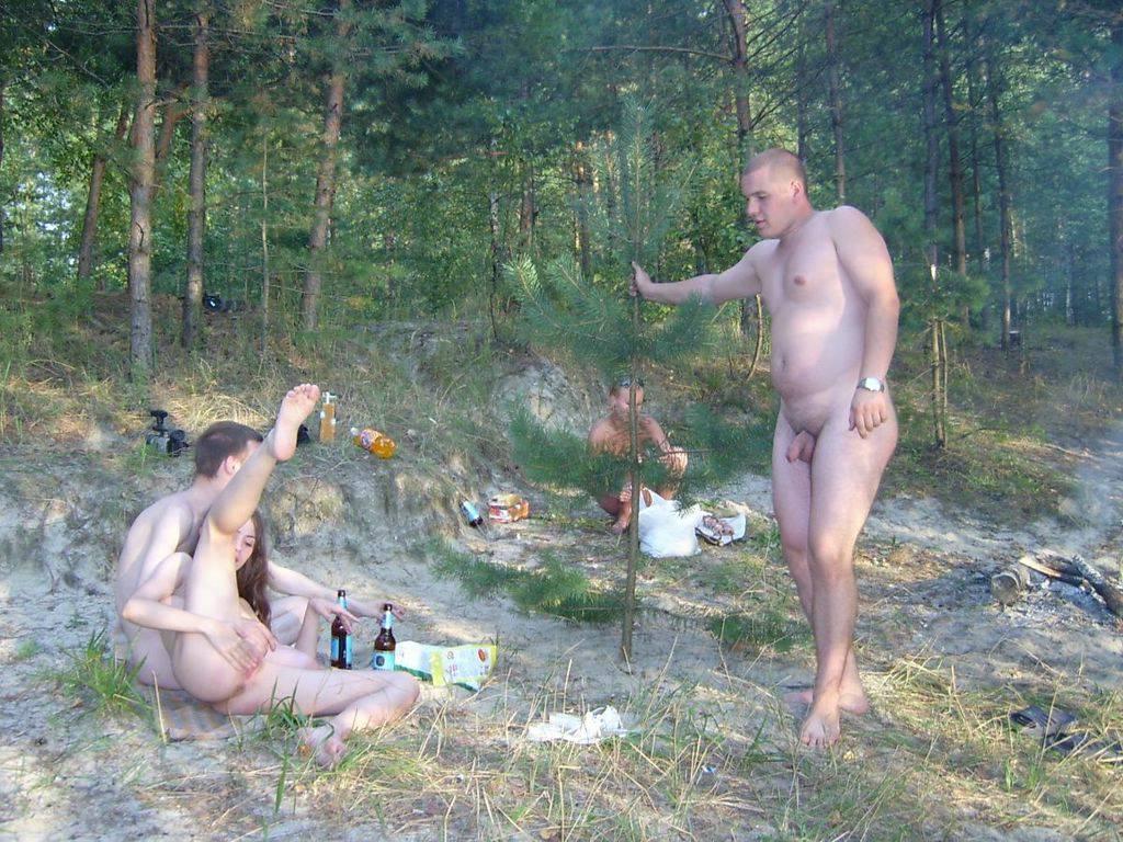 My nudist friends cookout