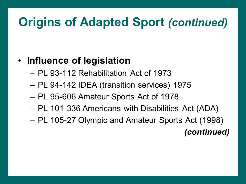 The amateur sports act 0f 1978
